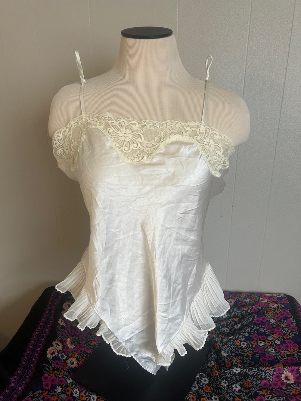 Beautiful angelic vintage lingerie bodysuit made in the USA